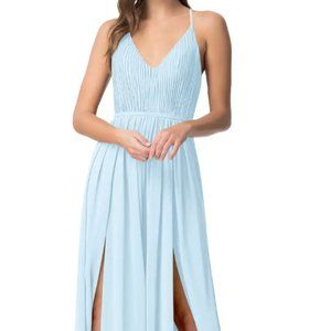 COPY - Azazie Blythe Dress Sky Blue Size 4